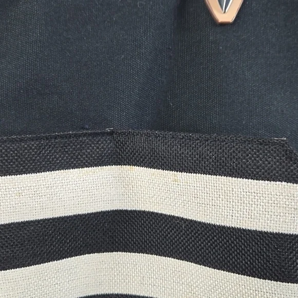 Stella & Dot The Hudson Black and Cream Large Tote - Picture 6 of 8